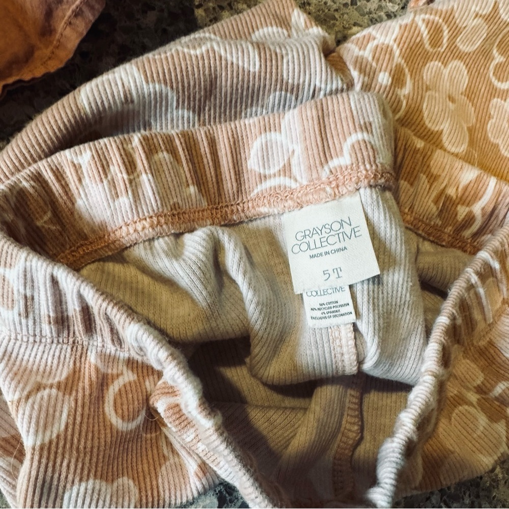 Grayson Collective GIRLS Sleeveless Top and Floral Leggings Set - Size 5T ⭐🌼 - Picture 8 of 11